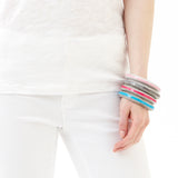 Light Pink Pebble Bangle - Swaziland